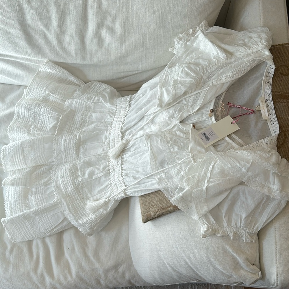 Loveshack fancy Liv dress Antique white LD275-289